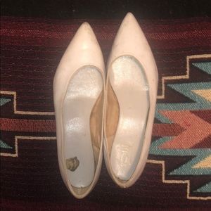 1960s vintage white Trio flats